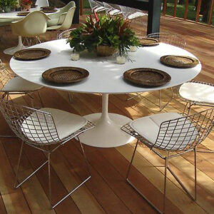 2-Mesa-Saarinen-Redonda-branca-90-100-110cm