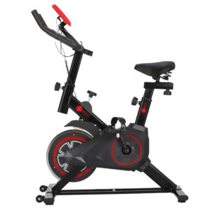Bicicleta Ergométrica Spinning Mecânica Preta/vermelha
