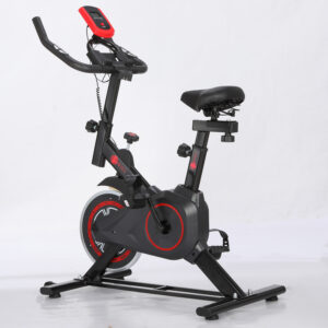 Bicicleta Ergométrica Para Casa Silenciosa Preta E Vermelha