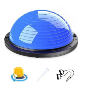 Meia Bola Bosu Com Alça para Exercicios, Equilíbrio e Yoga
